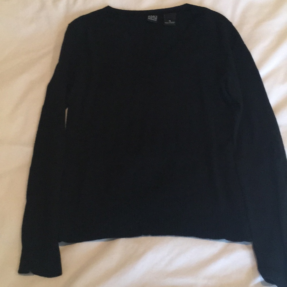 Saks Fifth Ave Black Cashmere Sweater S